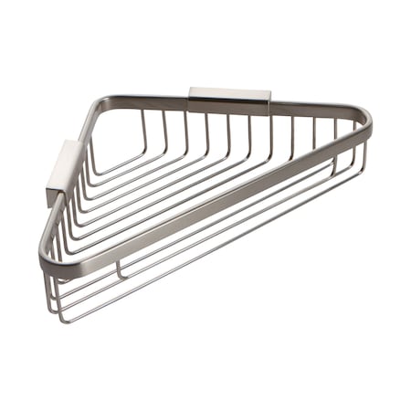 Ginger 9" Corner Basket in Satin Nickel 554G/SN